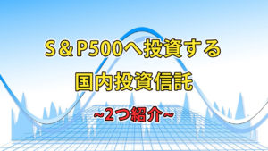 S＆P500へ投資する国内投資信託(2つ紹介)